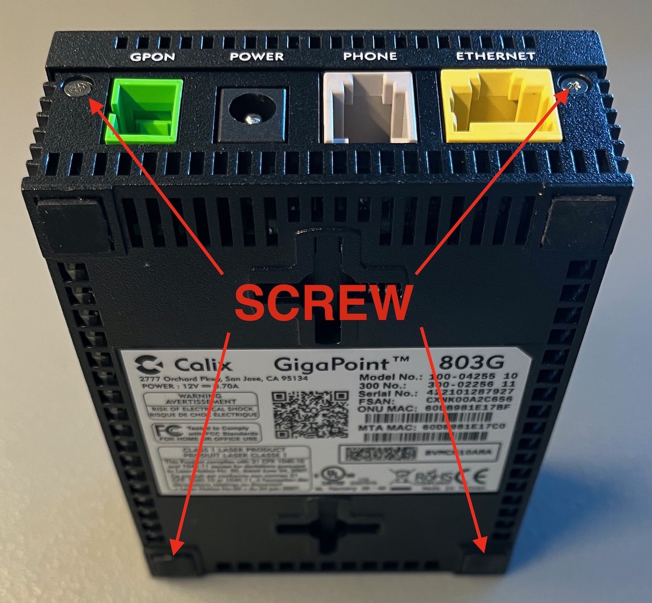 How To Clone Your Calix GPON ONT Optical Network Terminal 